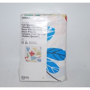 IKEA JONILL Colorful Leaves Duvet Set – Full/Queen – 100% Cotton – Retired – New